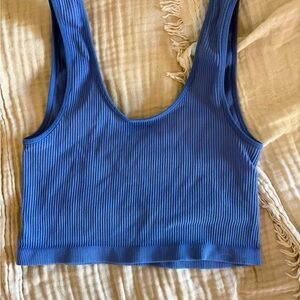 Forever 21 Royal Blue Ribbed Top